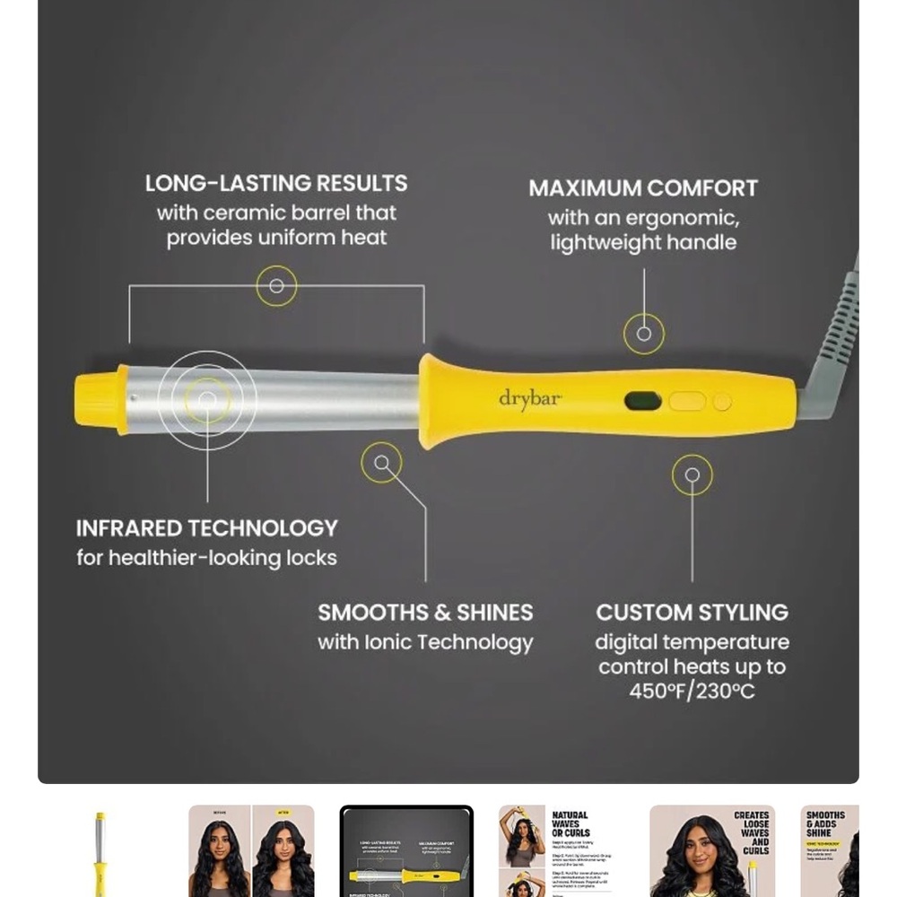Drybar The Wrap Party Curling & Styling Wand - Picture 3 of 8